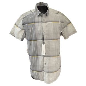 Calvin Klein Mens Dress Shirts Size M Gray NWT